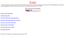 Tablet Screenshot of euler.vcsu.edu